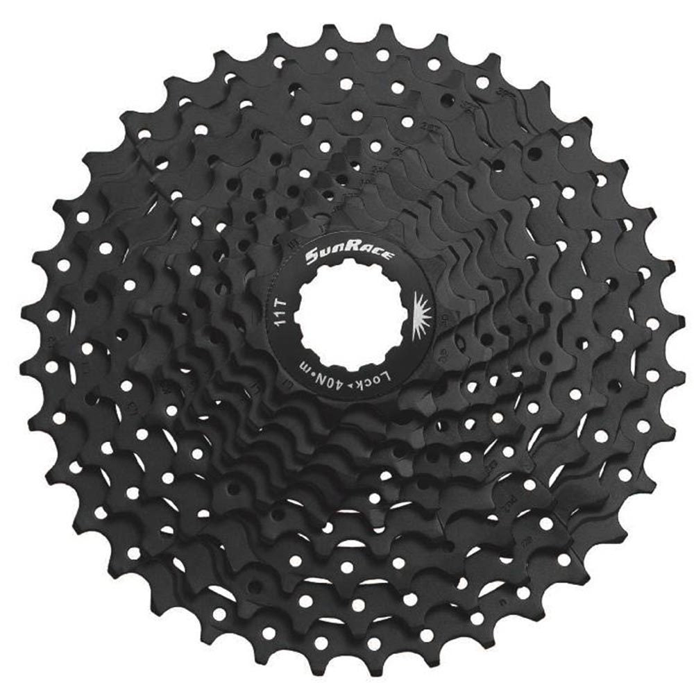 SunRace CSMS2 10-Speed Cassette - 11-42T Wide Ratio Black Bicycle Cassette