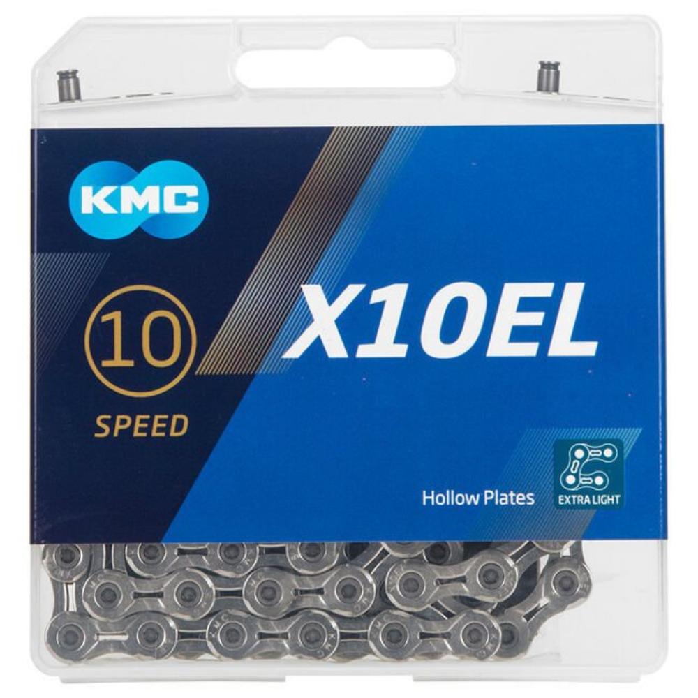 Catena KMC X10SL Silver 114L, Leggera E Silenziosa Per Cambio 10 Velocità, Ideale Per Bici Da Strada E MTB, Colore Argento
