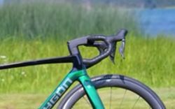 green road bike with drop bar