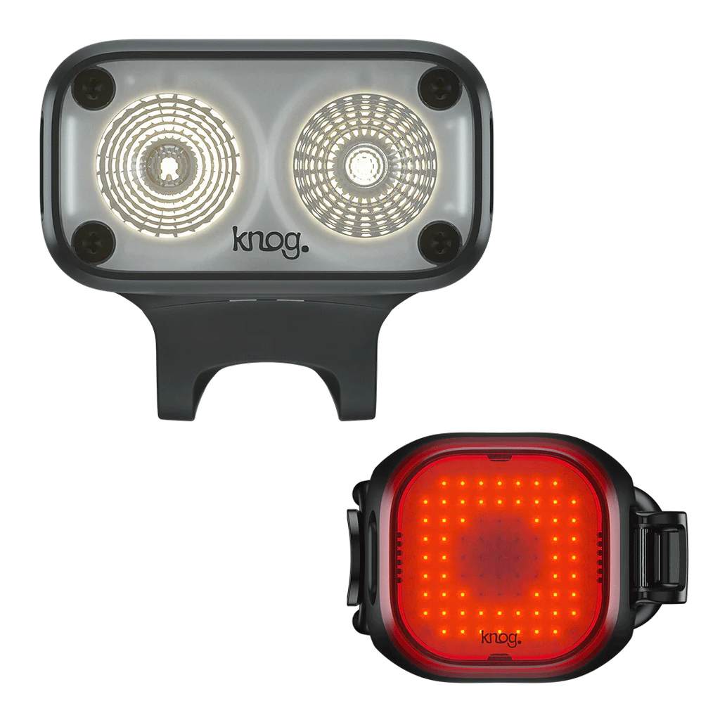 Knog Blinder Road 600, Mini Square Rear Blinder Mount Light Set