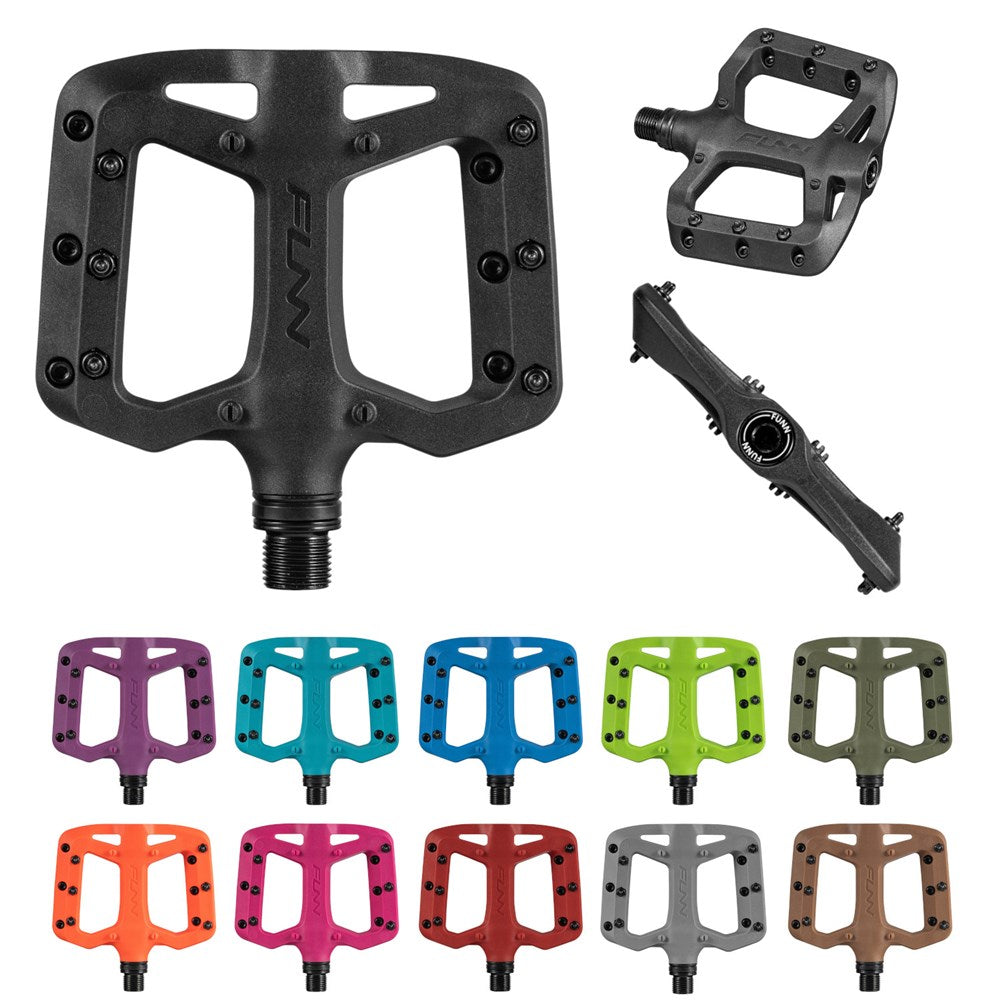 junior mtb pedals Upgrade to FUNN Taipan Junior Composite Flat Pedals – Durable & Grippy