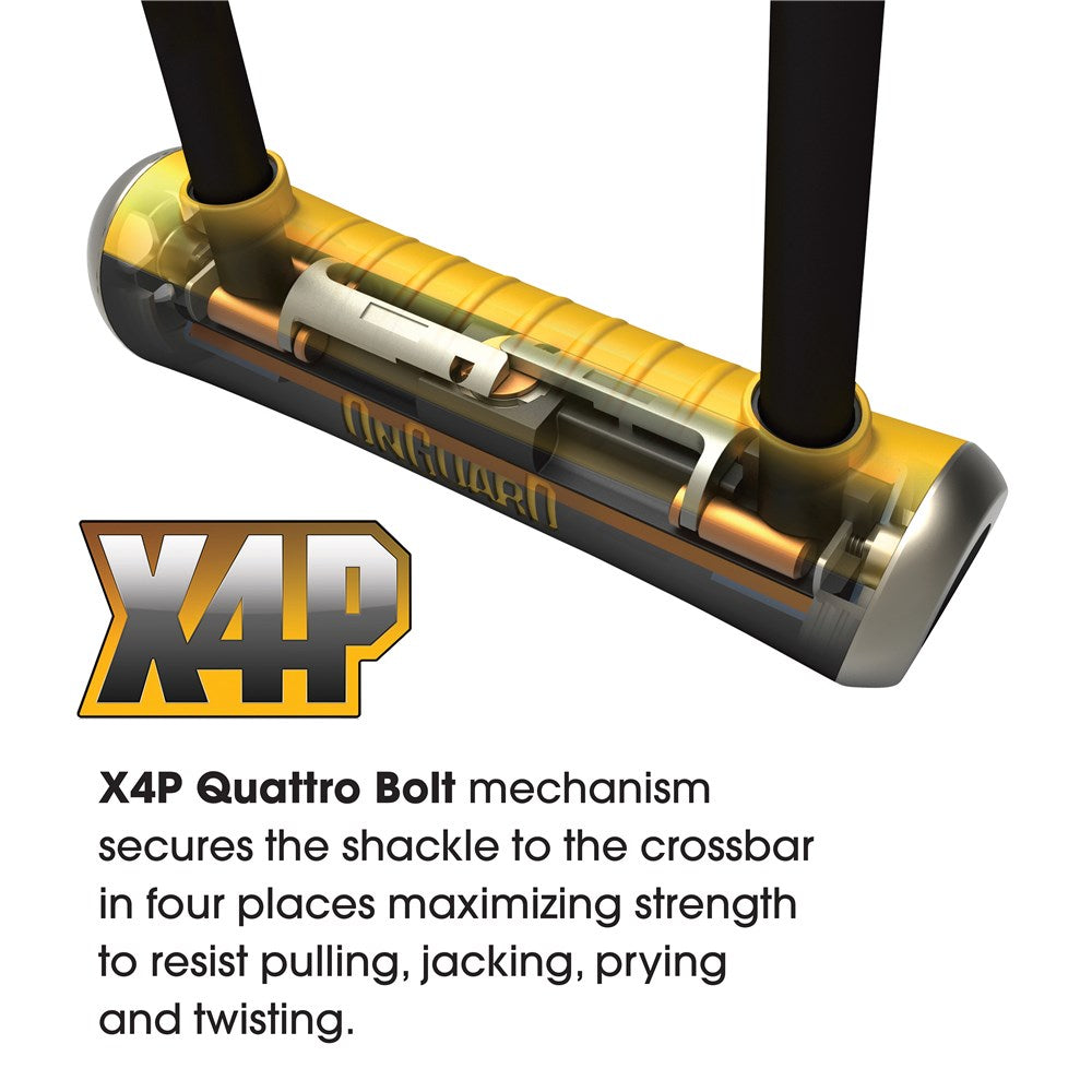 OnGuard Pitbull Standard U-Lock Keyed x 23cm D 14mm e-Bike Se