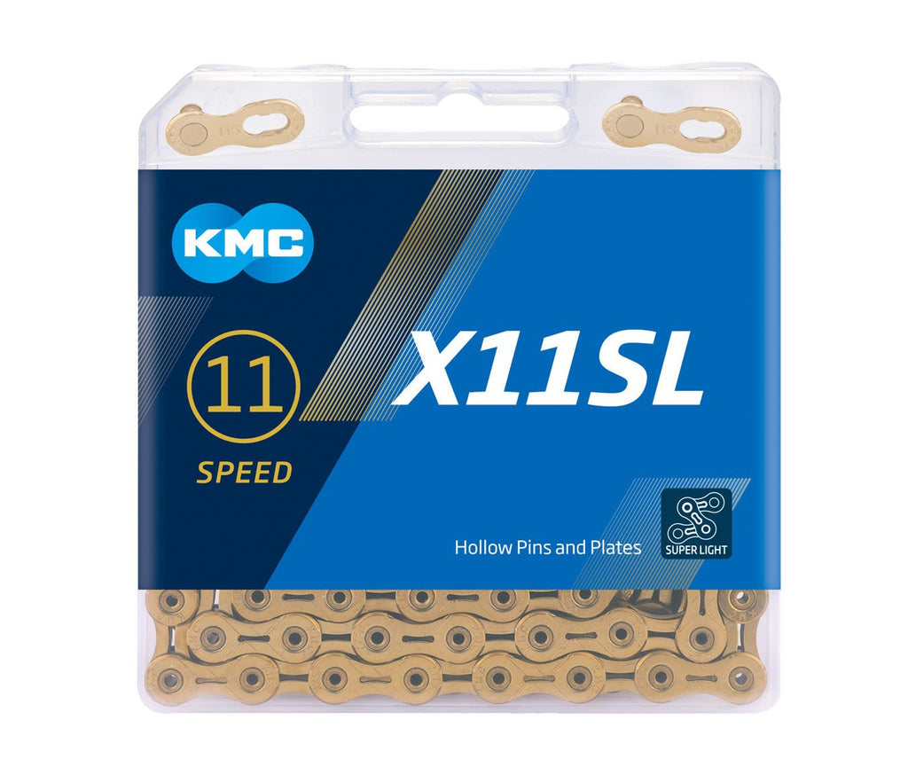 KMC X11SL SuperLight 11 Speed Chain Gold 116L BikesOnline AU