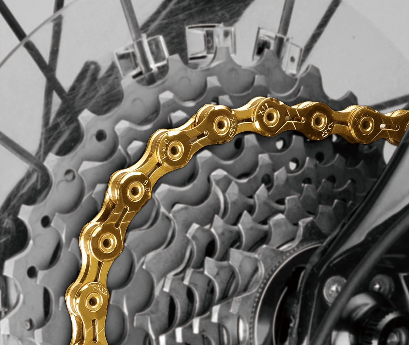 KMC X11SL SuperLight 11 Speed Chain Gold 116L BikesOnline AU