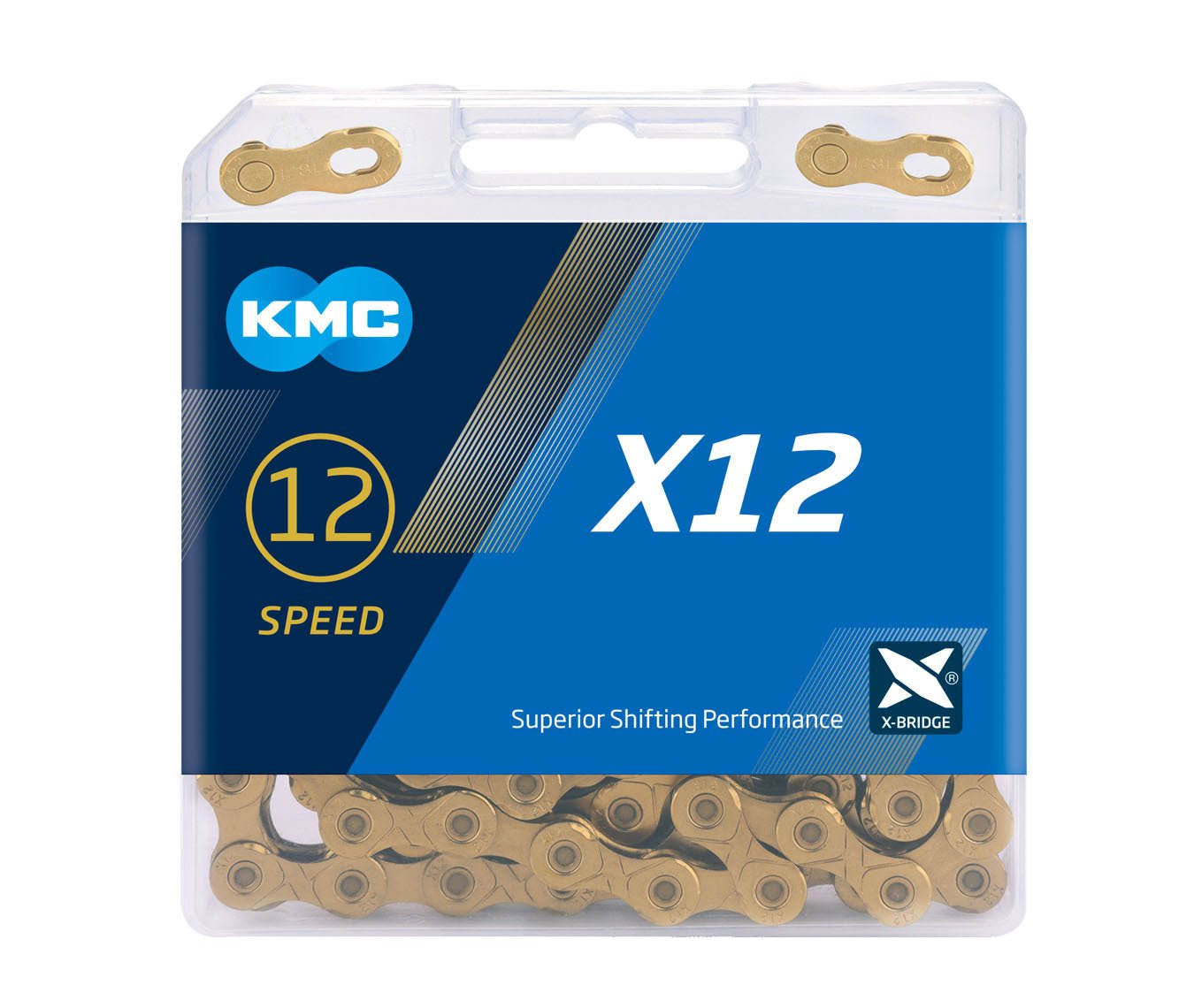 KMC X12 12 Speed Chain Gold 126L BikesOnline AU